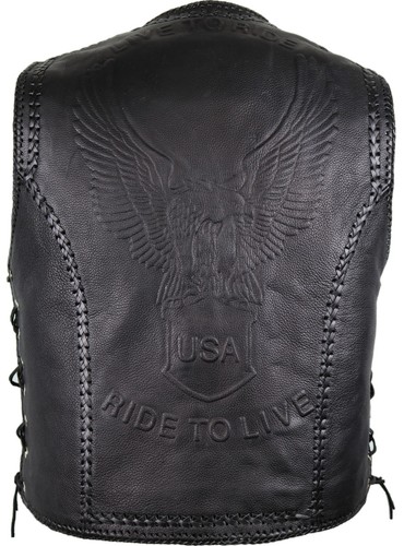 Chopper moto gilet pelle - gilet, in