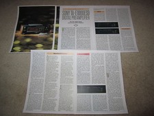 Sony TA-E1000ESD Ultimate Preamp Review, 5 pgs, 1989