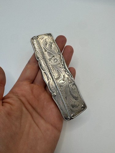 Porta pettine antico argento - pettine,