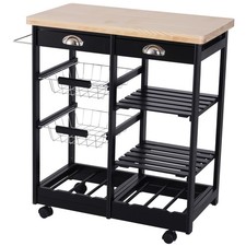 Homcom carrello cucina in - carrello, da