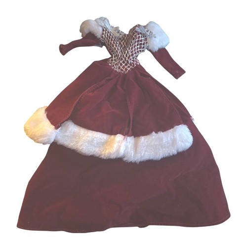 Vestito bambola natalizia