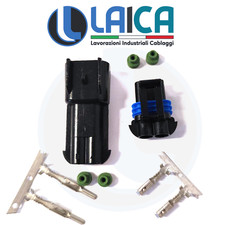 CONNETTORE 2 POLI PIN TENUTA