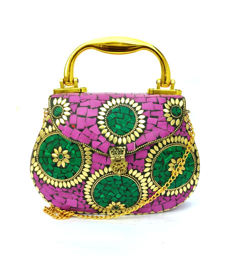 Pochette metallo mosaico - in,