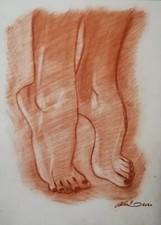 IN PUNTA DI PIEDI illustrazione originale feet fetish 