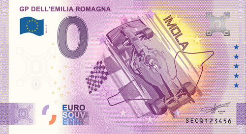 Zero euro souvenir - zero,
