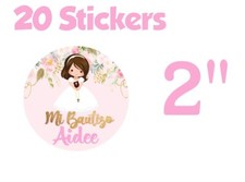 Adesivo 20 ct MI BAUTIZO 2"