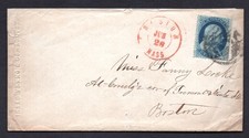 US 1851 BOSTON, MASSA. IN