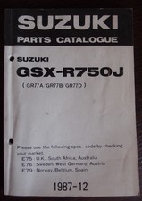 Suzuki GSX-R750J 1987 parts