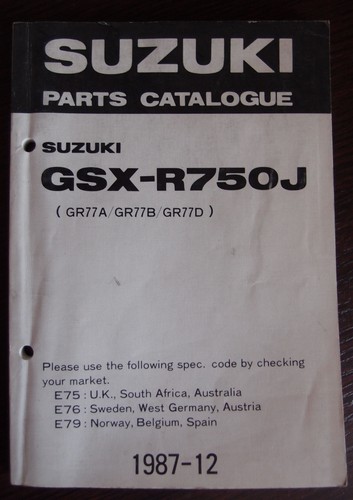 Suzuki gsx r750j 1987 - gsx-r750j,