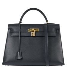 Borsa a mano Hermes blu indaco