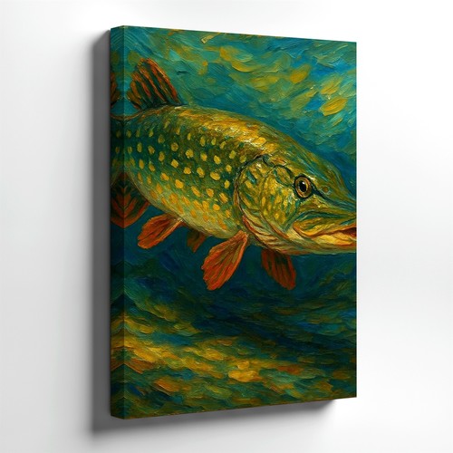 Quadro pesce luccio
