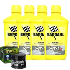 Kit Tagliando Olio Bardahl  XT4S 5W40 Per Triumph 800 Bonneville T100 2003>2004