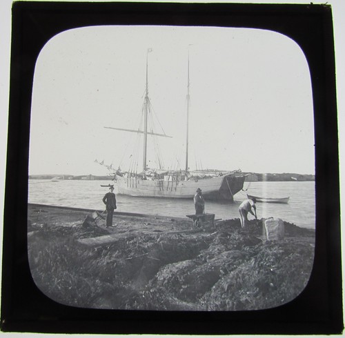 Glass magic lantern slide - lantern,