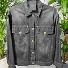 Versace veste denim noire - versace,