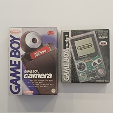 Nintendo GAME BOY POCKET Trasparente + GAME BOY CAMERA RED Boxed Mint Come nuovi