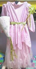 LOTTO vestiti carnevale BIMBA tg 7-9 anni FATINA ROSA,BARBIE-PRINCIPESSA 