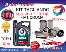 KIT TAGLIANDO FIAT CROMA 2.2 MPI 108KW 16V- 3 FILTRI + 6L OLIO TOTAL 5W30