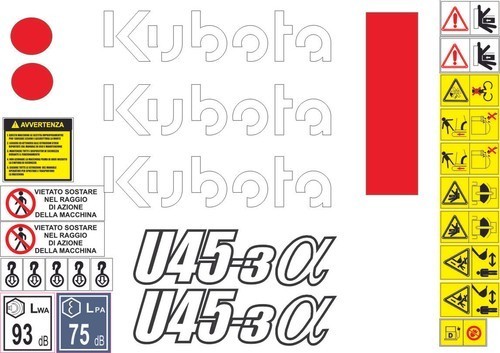 Kubota u45 mini escavatore - u45-3,