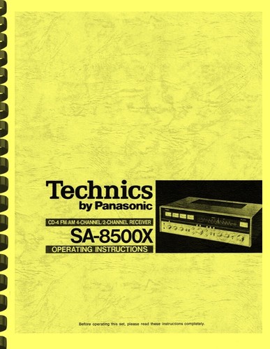 Technics 8500x ricevitore - sa-8500x,