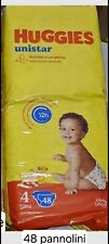 Pannolini Taglia 4 huggies unistar bambini 7-18kg 48 Pz unisex Ultra Assorbente