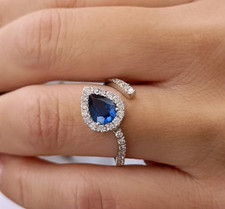 Natural 0.94ct BLUE DROP
