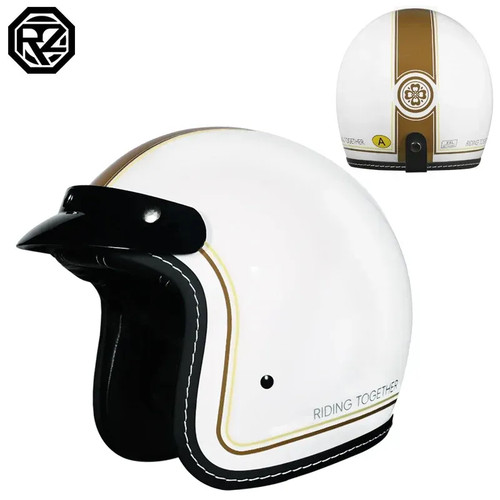 Casco moto vintage - casco, open