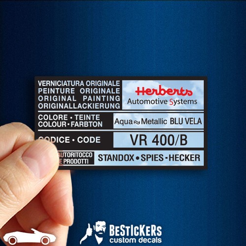 Adesivo etichetta alfa - 1,