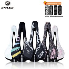 ENLEE Sella Bicicletta Pelle PU Mountain Bike Comoda Cuscino Sedile Ciclismo