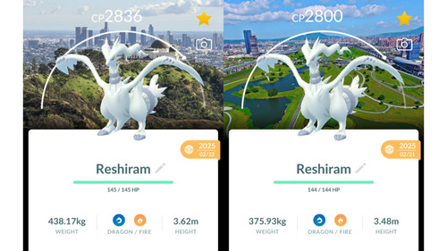 Non shiny reshiram - 🔥non, go