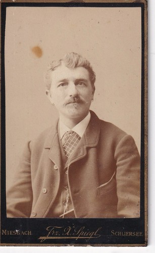 Xaver spiegl cdv ritratto di - xaver,