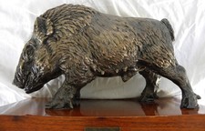Antonio LIGABUE (Zurigo 1899 – Gualtieri 1965) Cinghiale Scultura in bronzo