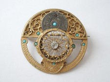 Antico Spilla Rotondo Strass