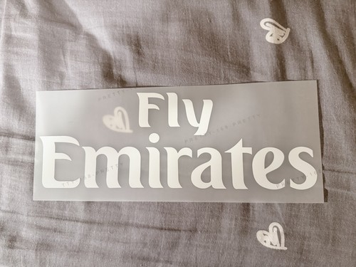 White fly emirates sponsor - white,