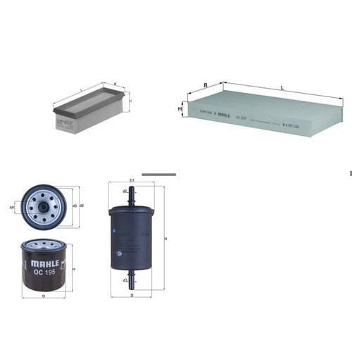 Knecht filter paket set - filter-paket,