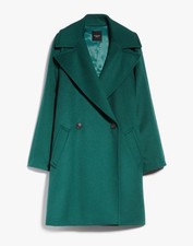 ? Cappotto MAX MARA Lana Novella?Lana Long Wool Green Coat IT46_FR44_DE42