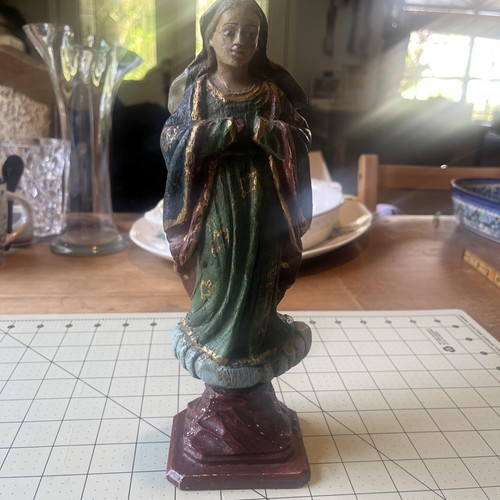 Statua vergine maria legno - maria,