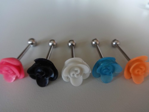 Rose piercing linguale - 1,