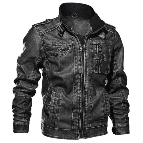 Giacca pelle uomo casual - pelle,