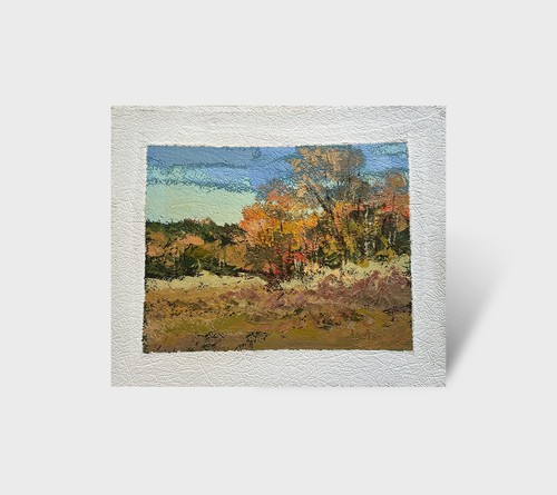 Dipinto olio autunno pittore