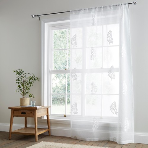 Tenda voile con ricamo - tenda, a