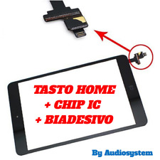 VETRO+TOUCH SCREEN APPLE IPAD MINI 2 7,9"+IC CHIP+TASTO NERO A1489 A1490 A1491