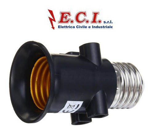 Portalampade e27 rubacorrente - e27,