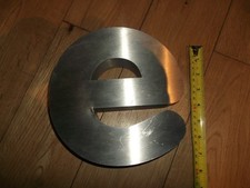 Insegna negozio acciaio inox - acciaio,