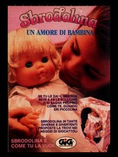 PUBBLICITÀ GIG SBRODOLINA 1990 ADVERT / WERBUNG / PUBLICITÉ POSTER