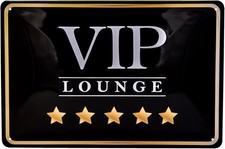 Insegna da parete in latta VIP