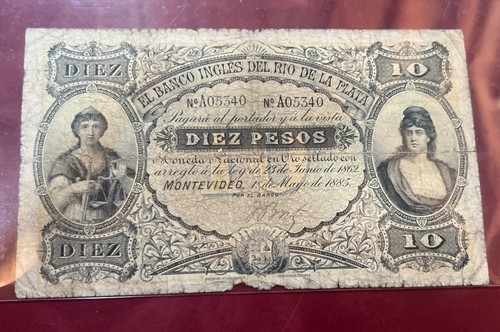 Banconota uruguay bank 10 - banconota, bank.