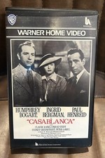 CASABLANCA  - VHS TAPE CASSETTE VIDEOCASSETTA WARNER HOME VIDEO ITALIANA RARA