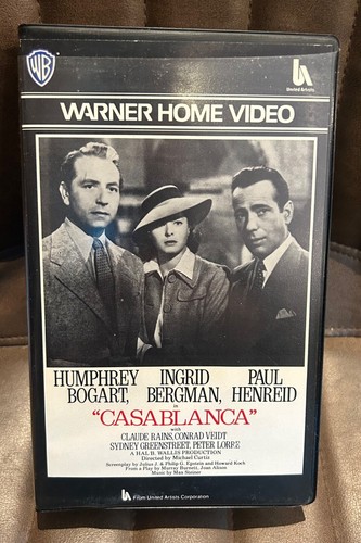 Casablanca vhs tape - casablanca,