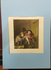 Incisione acquarellata il