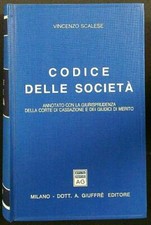 CODICE DELLE SOCIETA' SCALESE VINCENZO GIUFFRE' 1991  RILEGATO